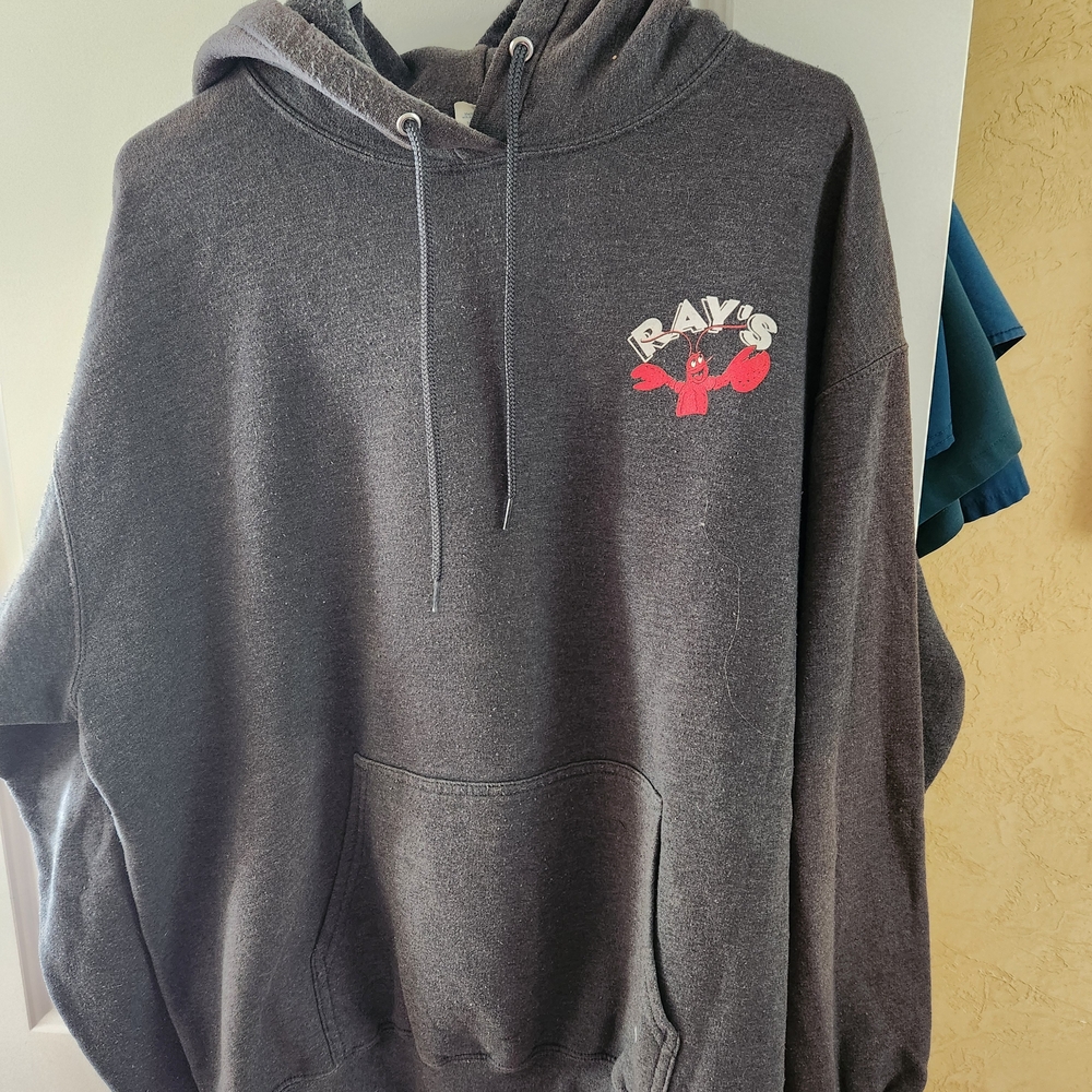 Gray Hoodie with Ray's Logo